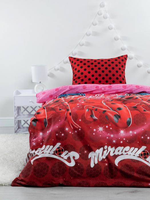 Постельное белье 1,5-спальное детское подростковое комплект для девочек подростков LadyBug Леди Баг полуторка - фото 7 - id-p215912538