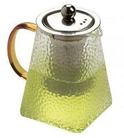 Заварочный стеклянный чайник с ситом фильтром ситечком для чая ZEIDAN Z-4341 заварочник заварник стело