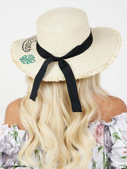 Шляпа соломенная женская летняя пляжная с широкими полями шляпка головной убор на лето от солнца - фото 10 - id-p215913792