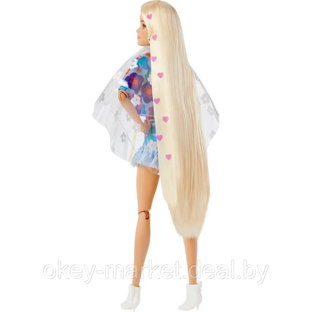 Кукла Barbie Экстра блондинка в джинсовом костюме Mattel HDJ45 - фото 2 - id-p173073422