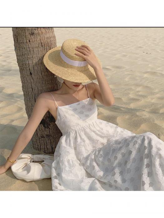 Шляпа женская летняя пляжная соломенная с узкими полями шляпка головной убор на лето от солнца - фото 4 - id-p215913793