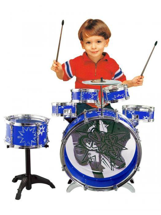 Детский барабан музыкальный инструмент Ударная установка - фото 4 - id-p215915175