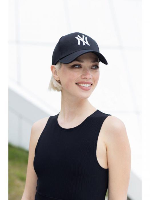 Кепка женская летняя черная стильная бейсболка головной убор с принтом New York - фото 3 - id-p215913814