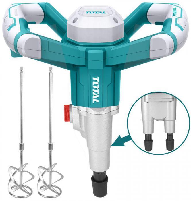 Электрический профессиональный строительный дрель-миксер TOTAL TD616006 для раствора бетона краски - фото 2 - id-p215916165