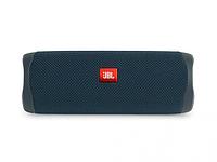 Беспроводная портативная переносная блютуз колонка JBL Flip 5 синяя музыкальная bluetooth