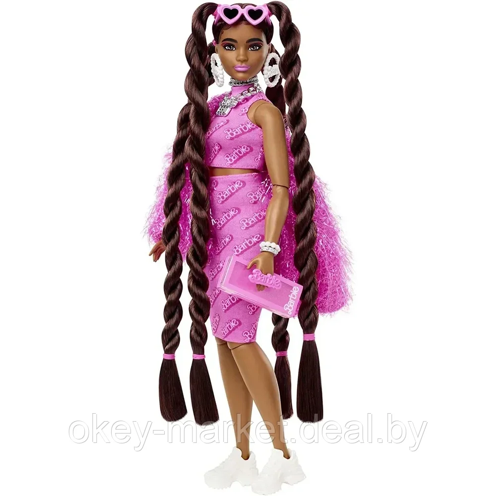 Кукла Barbie Экстра шатенка с косичками HHN06 - фото 6 - id-p184179564