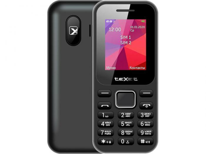 Кнопочный сотовый телефон teXet TM-122 черный мобильный без камеры - фото 1 - id-p215921362