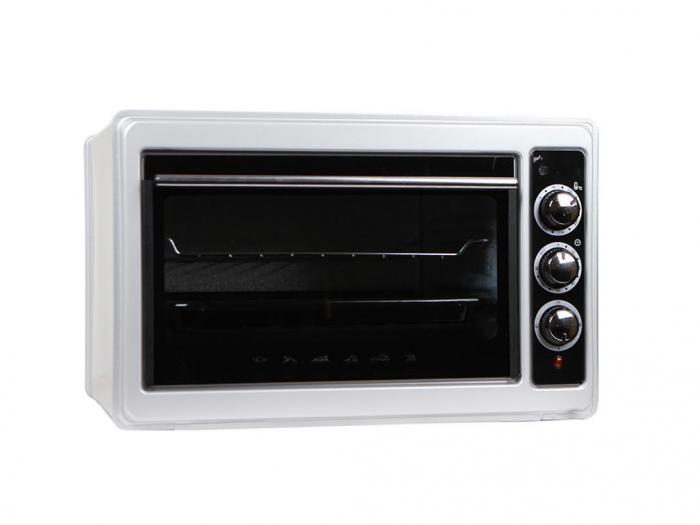 Настольная духовка мини печь электрическая Delta D-0123 белый жарочный шкаф для дачи выпечки хлеба - фото 1 - id-p215924520
