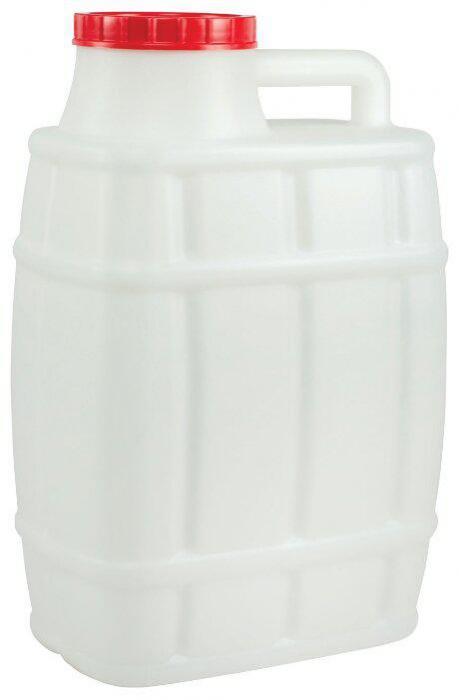 Канистра пластиковая пищевая для воды АЛЬТЕРНАТИВА М974 бочонок 25 литров - фото 3 - id-p215923475