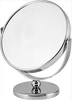 Косметическое зеркало с увеличением двустороннее РЫЖИЙ КОТ M-3135 макияжное круглое настольное для макияжа