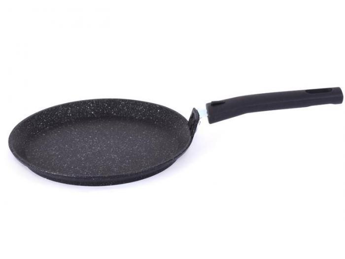 Сковорода блинная чугунная для индукционной плиты со съемной ручкой Kukmara 22 см - фото 1 - id-p215922435