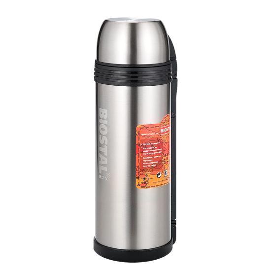 Вакуумный термос для напитков чая кофе Biostal NGP-2000P нержавейка 2 литра - фото 1 - id-p215925574