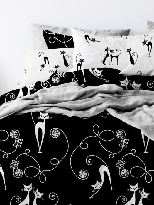 Комплект постельного белья полуторный их хлопка NS34 бязевое цветное с рисунком бязь - фото 3 - id-p215917275