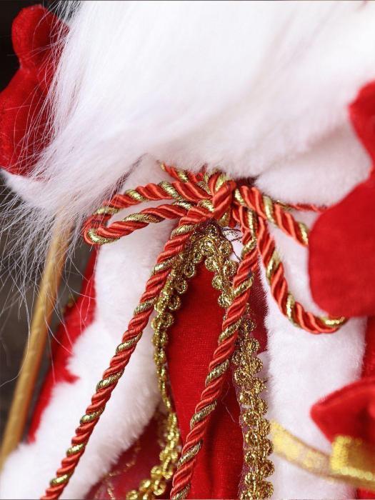Музыкальный Дед мороз поющий игрушечный Санта Клаус фигурка под елку 30 см новогодняя фигура игрушка - фото 9 - id-p215916218
