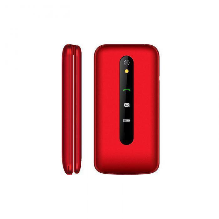 Мобильный сотовый телефон раскладушка TEXET TM-408 красный кнопочный GSM - фото 2 - id-p215921423