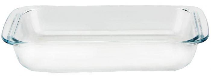 Стеклянное блюдо посуда для выпечки VS33 прямоугольная форма для запекания в духовке - фото 1 - id-p215919351