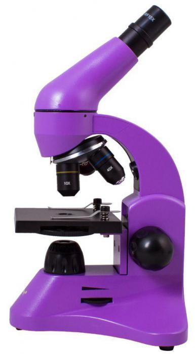 Детский школьный микроскоп для детей LEVENHUK RAINBOW 50L AMETHYST Аметист - фото 2 - id-p215925611