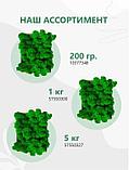 Стабилизированный мох декоративный натуральный северный исландский ягель для декора стен 1кг зеленый, фото 7