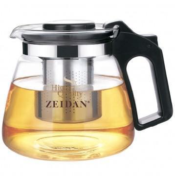 Заварочный стеклянный чайник ZEIDAN Z-4245 заварочник заварник для чая с ситечком фильтром-ситом - фото 1 - id-p215919371