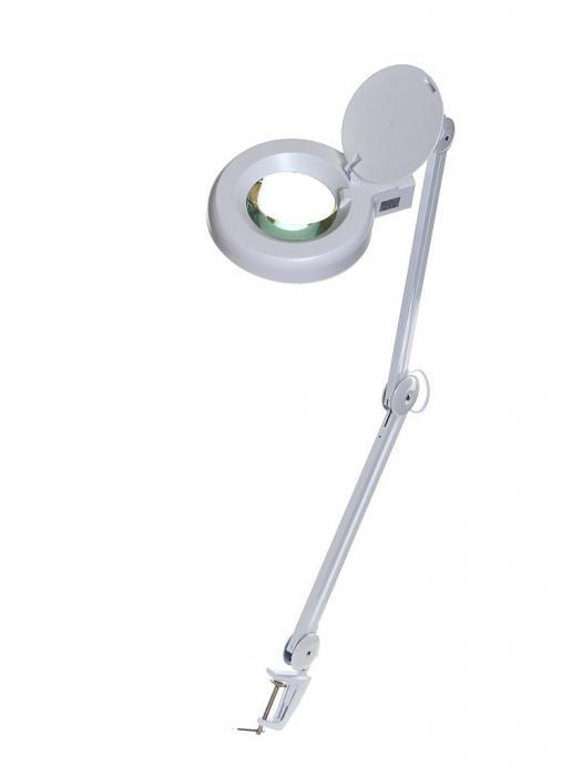 Косметологическая лупа-лампа с подсветкой Zhengte 8606L 8x90 настольная на струбцине для маникюра рукоделия - фото 1 - id-p215923592