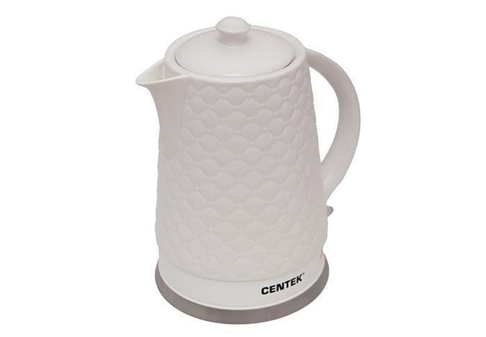Электрический чайник керамический белый электрочайник керамика 2 литра из керамики мощный бытовой Centek - фото 6 - id-p215912702