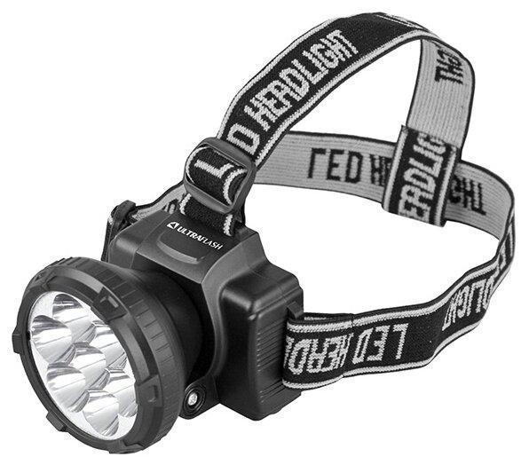 Фонарь налобный аккумуляторный светодиодный ULTRAFLASH LED5362 черный - фото 2 - id-p215919414