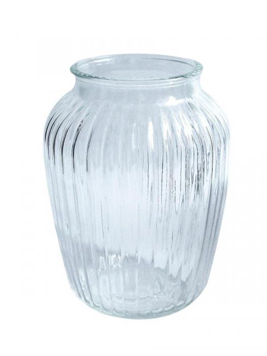 Стеклянная прозрачная ваза стекло Adaggio из стекла для цветов и декора - фото 6 - id-p215916323