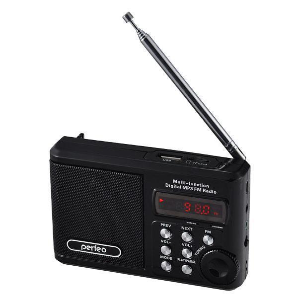 Портативный радиоприемник Perfeo PF-SV922BK черный цифровой приемник - фото 1 - id-p215919484