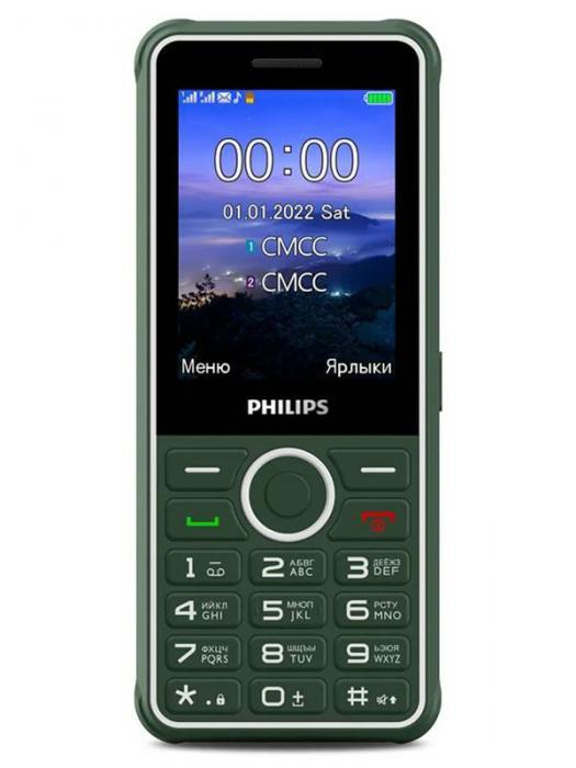 Сотовый телефон Philips Xenium E2301 зеленый мобильный - фото 1 - id-p215917451