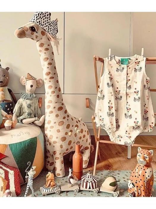 Жираф игрушка мягкая плюшевая развивающая детская большая длинный жирафик подушка обнимашка для детей - фото 5 - id-p215912821