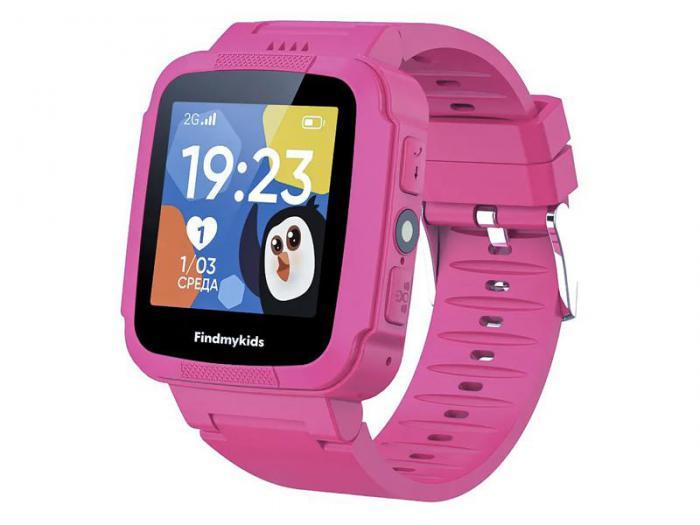 Детские умные смарт часы-телефон Elari Findmykids Pingo Smart Baby Watch розовые для девочек детей с GPS - фото 1 - id-p215917522