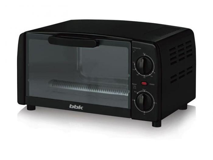 Электрическая мини печь жарочный шкаф с грилем BBK OE0912M черная настольная духовка для дачи - фото 1 - id-p215919615