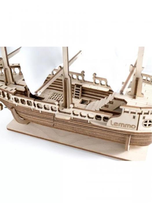 Сборная модель из дерева Корабль для сборки Деревянный конструктор Кораблик - фото 5 - id-p215915474