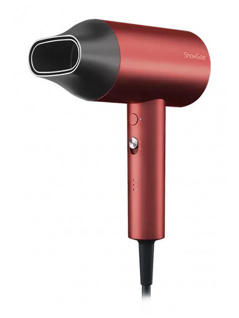 Фен для волос электрический сушки укладки с ионизацией Xiaomi Showsee Hair Dryer A5-G красный - фото 1 - id-p215921728