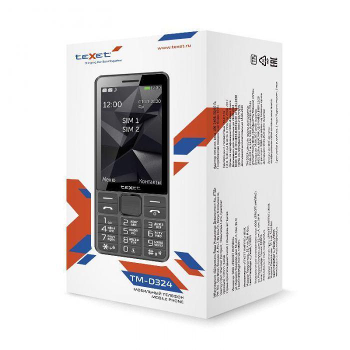 Кнопочный сотовый мобильный телефон TEXET TM-D324 серый - фото 5 - id-p215919648