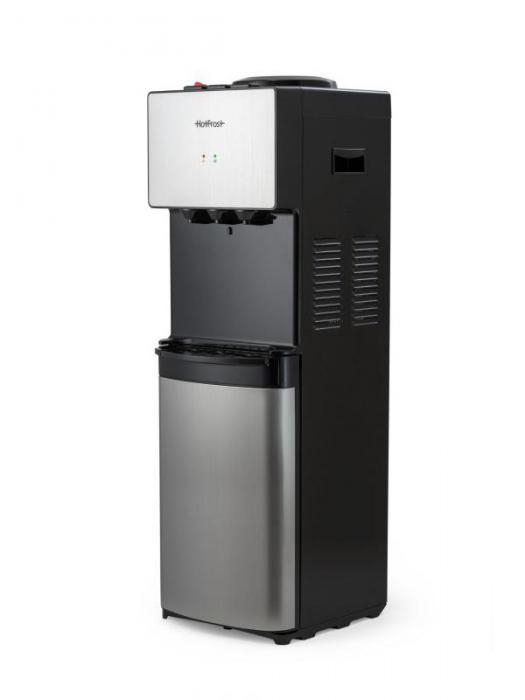 Напольный кулер для бутилированной воды офиса HotFrost V400BS 120140002 черный с холодильником охлаждением - фото 1 - id-p215921756