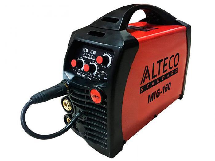 Профессиональный сварочный аппарат инвертор Alteco MIG 160 Standard 21576 электродный ручной сварочник сварка - фото 1 - id-p215917590