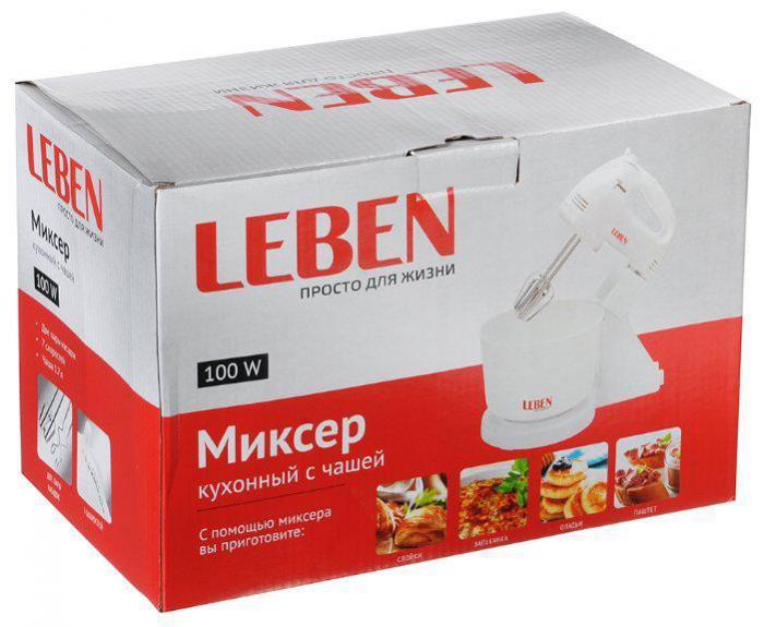 Кухонный электрический миксер бытовой с чашей для теста LEBEN 269-013 - фото 4 - id-p215920776