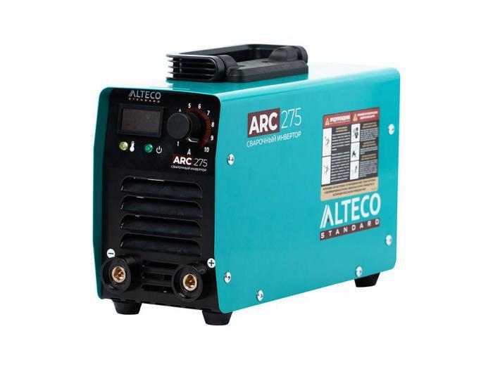 Сварочный аппарат инвертор Alteco ARC-275 Standard электродный ручной сварочник MMA инверторная дуговая сварка - фото 1 - id-p215917624