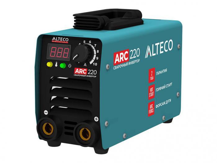 Бытовой сварочный аппарат Alteco ARC-220 Standard (N) 26350 электродный ручной сварочник MMA инвертор дуговой - фото 1 - id-p215917626