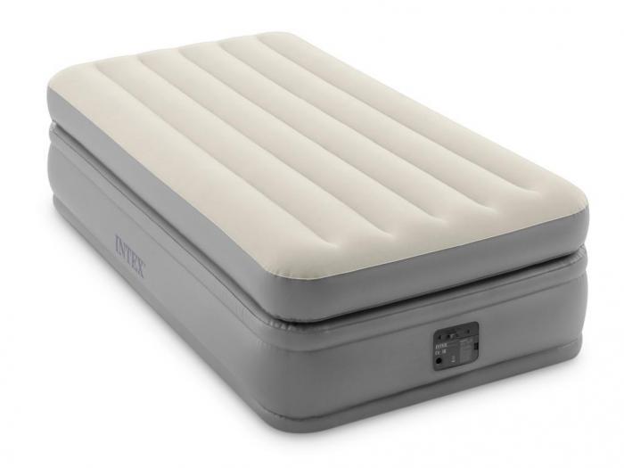 Надувной матрас для сна Intex Prime Comfort Twin 220V 64162 кровать со встроенным насосом - фото 1 - id-p215922864