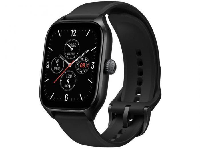 Умные часы Amazfit GTS 4 A2168 Infinite черные мужские электронные - фото 1 - id-p215916600