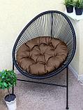 Подушки для садовой мебели сиденье на кресло кокон гамак качели стулья круглая сидушка коричневая сидение, фото 7