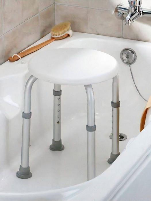 Стул для ванной и душа сиденье табурет Титан NS21 сидения для купания пожилых людей инвалидов - фото 10 - id-p215916641