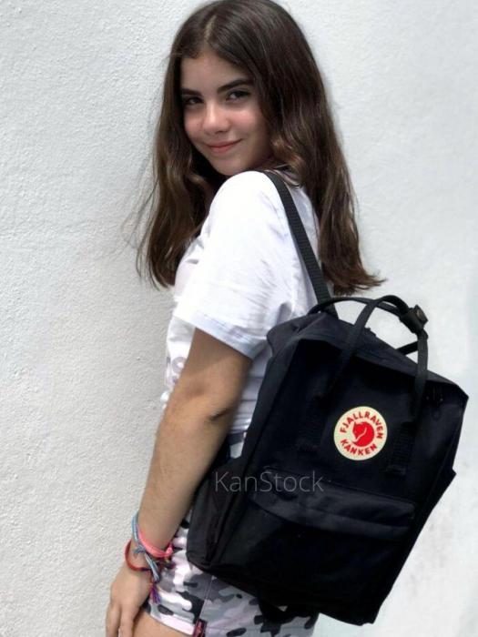 Рюкзак kanken школьный для подростков девочек мальчиков черный подростковый канкен молодежная сумка с лисой - фото 3 - id-p215912974