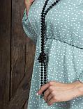Бусы длинные женские жемчуг бижутерия для женщин украшение на шею жемчужное ожерелье колье черные, фото 7
