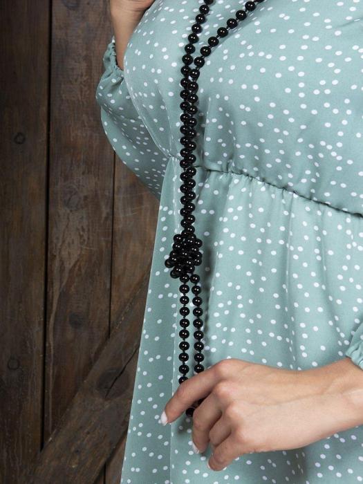 Бусы длинные женские жемчуг бижутерия для женщин украшение на шею жемчужное ожерелье колье черные - фото 7 - id-p215912981