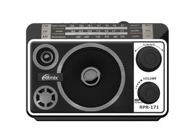 Радиоприемник портативный RITMIX VS24 мощный аналоговый приемник в ретро стиле FM радио колонка на батарейках - фото 3 - id-p215924015