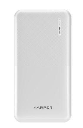 Внешний аккумулятор power bank HARPER PB-10011 белый пауэрбанк портативная зарядка для телефона - фото 2 - id-p215917713