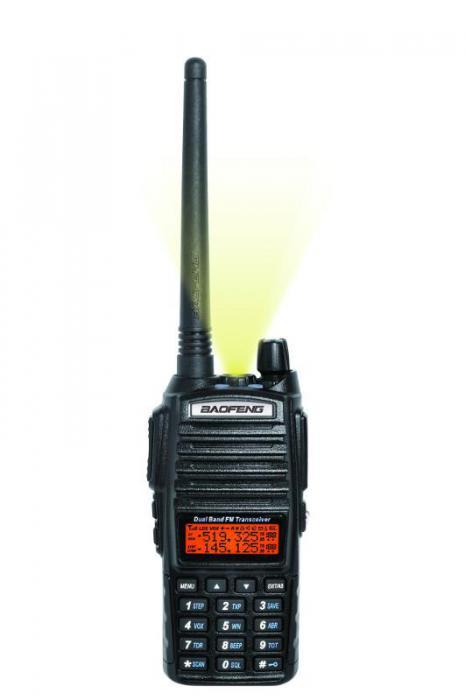 Рация Baofeng UV-82 черная мобильная профессиональная портативная радиостанция для охоты рыбалки туризма - фото 1 - id-p215922998
